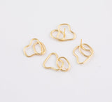 Earring findings chain style 16x23mm earring finding earring components gold plated