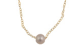 6mm Large hole pearl- High Quality Round Freshwater Pearl- 1 pc