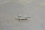 Tiny Lightning Studs Earrings, Gold, Silver- Sterling Silver- Gold Filled- USA made- Wholesale- 2 pcs per order