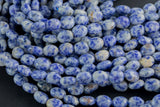 Natural Sodalite -Puffy Oval- 8x10mm-Special Shape- Full Strand Gemstone Beads