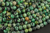 Natural Nevada Variscite 6mm 8mm 10mm Round Beads Real Genuine Gemstone 15.5" Strand