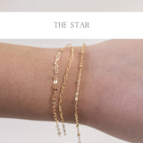 Permanent Jewelry Trio Chain Starter Pack, Gold Filled Chain By The Foot Sterling Silver Rose Paperclip Bar Cable Heart Dainty Sequin