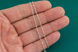 Sterling Silver Chain Bar Satellite Chain 925 SS Made in USA by the Foot 925ss #34