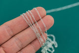 2mm Sterling silver Italian Cable Chain