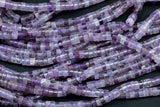 Natural Amethyst Heishi Discs Beads 2x4mm 3x6mm 15.5" Strand