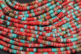 Multi Gemstone Heishi Discs Beads 2x4mm 3x6mm 15.5" Strand