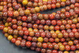 Natural Moroccan Seam Agate Beads 6mm 8mm 10mm Round Beads 15.5" Strand