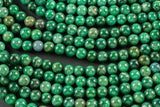 Natural Rare African Green Jade Beads 4mm 6mm 8mm 10mm Round Beads 15.5" Strand Gemstone Beads