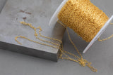 Little Paperclip 14kt Gold Filled, Gold Filled Paperclip chain 1.7x4.7mm - Elongated Oval Permanent Jewelry - USA made