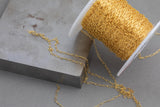 Little Paperclip 14kt Gold Filled, Gold Filled Paperclip chain 1.7x4.7mm - Elongated Oval Permanent Jewelry - USA made