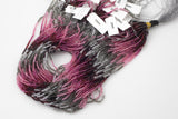 2mm Crystal Round 1 or 2 or 5 or 10 STRANDS- 14.5 inch strand- Pink Umbre