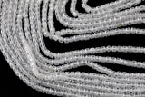 Cubic Zirconia Faceted Cube Beads Size- 15.5" Strand