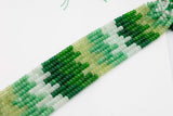 Multi-color Jade Rondelle Beads Smooth Rondelle Beads Size 5x8mm 15.5'' Strand Multicolor Greens