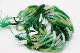 Multi-color Jade Rondelle Beads Smooth Rondelle Beads Size 5x8mm 15.5'' Strand Multicolor Greens