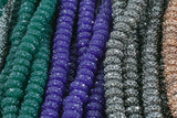 6mm 8mm 10mm Roundel Micro Pave In half strands.