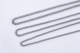 Stainless Steel ROLO Chain - Yard or Full Spool - High Quality Polished Stainless Steel - Hypoallergenic 2.5mm 3mm 4mm