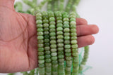 Green Jade Beads Roundel 8mm - Full Strand 15.5 inch Strand AAA Quality Smooth