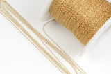 14k Gold Filled Chain - 1.3mm*2.0mm Round Cable Chain - Thin Chain - Delicate Chain - Gold Chain-- Round Chain Permanent Jewelry Chain