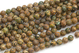 Dzi Beads 8mm Dark Brown Eye Matte Round Beads. A Quality Full 15.5 Inch Strand