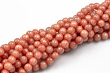 Sunrise Orange- JADE Faceted Round - 6mm, 8mm, 10mm -Full Strand 15.5 inch Strand,