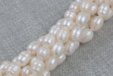 10x12mm Large Hole Freshwater Potatoe Pearl, Half strands! Big Hole Beads