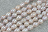 10x12mm Large Hole Freshwater Potatoe Pearl, Half strands- Light Blush Big Hole Beads