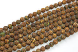 Dzi Beads 8mm Dark Brown Eye Matte Round Beads. A Quality Full 15.5 Inch Strand