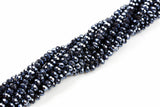 6mm Crystal Rondelle - 2 or 5 or 10 STRANDS- Mystic Spinel