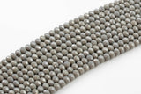 8mm Crystal Rondelle -2 or 5 or 10 STRANDS- Gray Jade