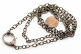 Beautiful PAVE DIAMOND with STERLING Silver diamond clasps diamond lobster With Sterling Silver Chain
