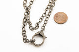 Beautiful PAVE DIAMOND with STERLING Silver diamond clasps diamond lobster With Sterling Silver Chain