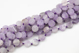 Natural Pink Amethyst Beads Matte Pink Amethyst Beads - Coin Shaped 12mm - 1 strand ~15.5" - Special Exclusive Item Gemstone Beads