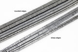HEMATITE Squaredel Beads 2mm 2.5mm 3mm or 4mm. Platinum Plated. Full Strand 16".
