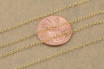 1.8mm Sterling silver Oval Round Chain-Vermeil