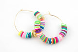 Earring Finding Ear Wires Loops Beading Hoop- High Quality Real Gold Plating, Gunmetal or Brass-Plated Brass 20mm,25mm,34mm or 45mm-24 Gauge