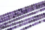 Natural Amethyst- Full Strands-15.5 inches-5mm-  Nice Size Hole- Diamond Cutting,High Facets-Nice and Sparkly-Faceted Coin Gemstone Beads