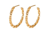2 pcs 18kt Gold  Hoop Clear CZ Earring, dainty Hoops, gold ear Hoops minimalist jewelry - 2 pcs- 30mm