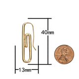 1 Pair Gold Safety pin Paper Clip earrings safety pins/needle earrings/ Safety pin drop earrings Cubic Safety Pin- 2 pcs per order