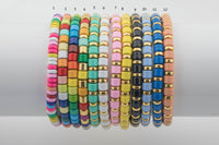 Skinny   Stretchy Bracelet- Several Colors To Choose From- 7-7.5- Wholesale Pricing Enamel  Beads-5mm