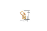 2pc Gold Celestial Padlock Pendant Gold  Dainty Padlock Charm Star Lock Jewelry for Necklace Earring Bracelet Component