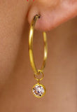 14kt Gold filled Hooplet Charms- 2 pcs per order