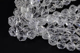 Natural Quartz- Hexagon Shape- Grade AAA High Quality-13-14mm Full Strand 16" Gemstone Beads