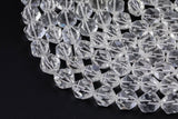 Natural Quartz- Hexagon Shape- Grade AAA High Quality-13-14mm Full Strand 16" Gemstone Beads