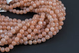 Natural Sunstone Beads AAA Grade Round- 8mm, 10mm, 12mm- Dark Color AAA Quality Smooth Gemstone Beads