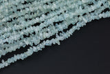 Natural Icy Aquamarine Chips - Around 2-3 in dimensions - - Wholesale pricing- 32 inches Gemstone Beads