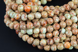 Natural Lemon Chrysoprase, High Quality in  Round, 4mm, 6mm, 8mm, 10mm, 12mm, 14mm-Full Strand 16 inch Strand  Smooth Gemstone Beads