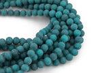Gorgeous Matte Teal Jade, High Quality in Matte Round, -Full Strand 15.5 inch Strand, 4mm, 6mm, 8mm, 12mm, or 14mm Beads AAA Quality
