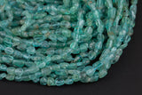 Natural Blue Apatite- Small Nuggets- Full Strands- 7x8mm or 10*12mm Gemstone Beads