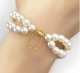 GOLD FILLED Magnetic Clasp With Safety Curb Chain- USA product- 1 Set per order- 4mm- 1420 Gold filled