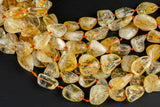 CITRINE smooth nuggets 15x20mm
